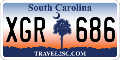 SC license plate XGR686