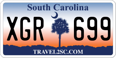 SC license plate XGR699