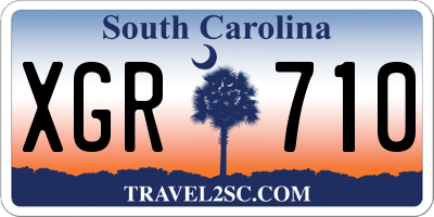 SC license plate XGR710