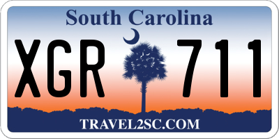 SC license plate XGR711