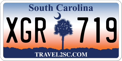 SC license plate XGR719