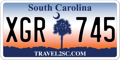 SC license plate XGR745
