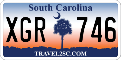 SC license plate XGR746