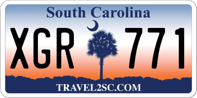 SC license plate XGR771