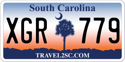 SC license plate XGR779