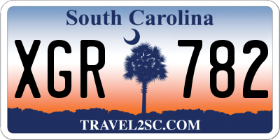 SC license plate XGR782