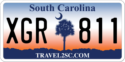 SC license plate XGR811