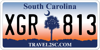 SC license plate XGR813