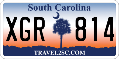 SC license plate XGR814
