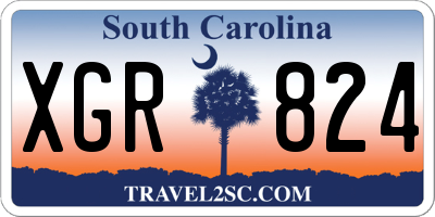 SC license plate XGR824