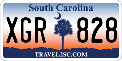 SC license plate XGR828