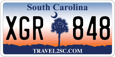 SC license plate XGR848