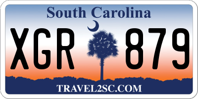 SC license plate XGR879