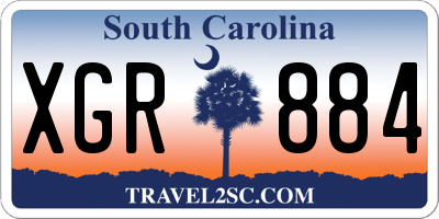 SC license plate XGR884