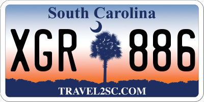 SC license plate XGR886