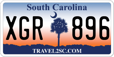 SC license plate XGR896