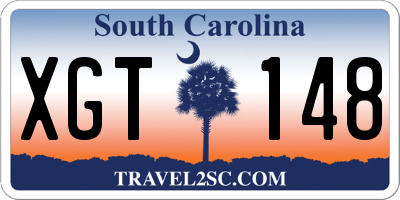 SC license plate XGT148