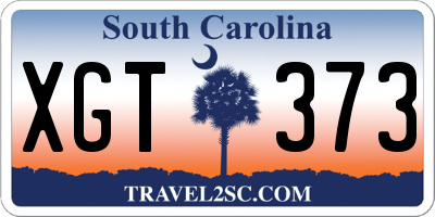 SC license plate XGT373
