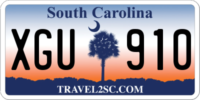 SC license plate XGU910