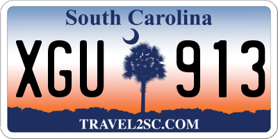 SC license plate XGU913