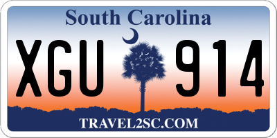 SC license plate XGU914
