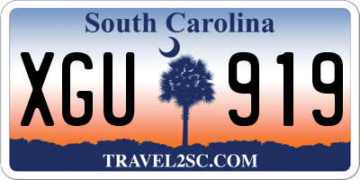 SC license plate XGU919