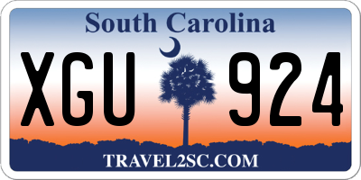 SC license plate XGU924