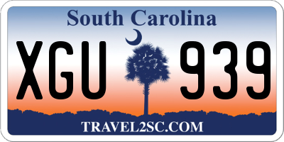SC license plate XGU939
