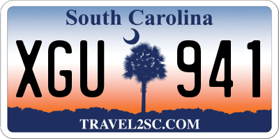 SC license plate XGU941
