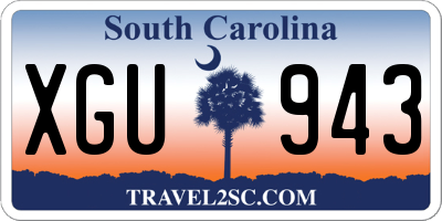 SC license plate XGU943