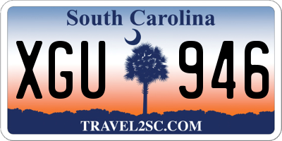 SC license plate XGU946