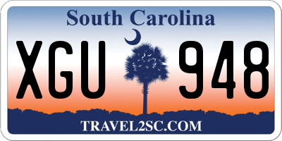 SC license plate XGU948