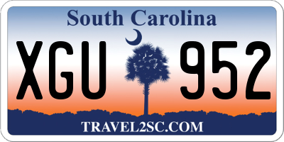 SC license plate XGU952