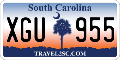 SC license plate XGU955