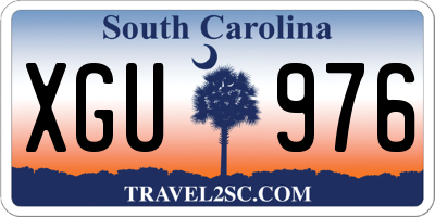 SC license plate XGU976