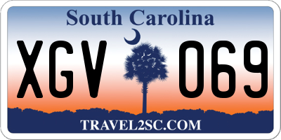 SC license plate XGV069