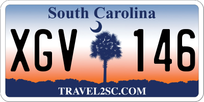 SC license plate XGV146
