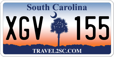 SC license plate XGV155