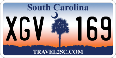 SC license plate XGV169