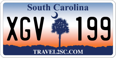 SC license plate XGV199