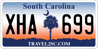 SC license plate XHA699