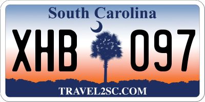 SC license plate XHB097