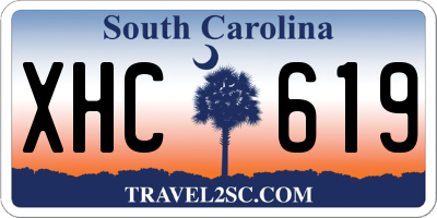 SC license plate XHC619