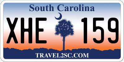 SC license plate XHE159
