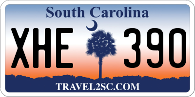 SC license plate XHE390