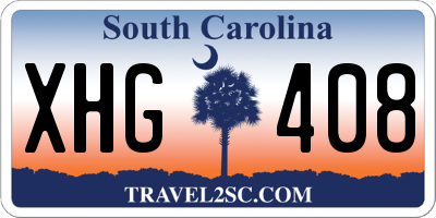 SC license plate XHG408