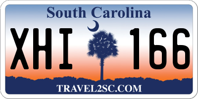 SC license plate XHI166