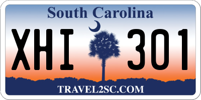 SC license plate XHI301