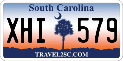 SC license plate XHI579