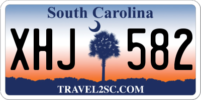 SC license plate XHJ582